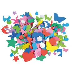 PlayBox: Figure in schiuma decorativa in diverse colori e forme, confezione da 250 pezzi
