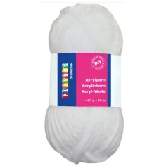 PlayBox: Filo acrilico da 50g e 50m di colore bianco