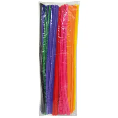 PlayBox: Fili di chenille colorati 100 pezzi 6mm