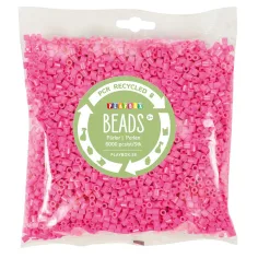 PlayBox: Pacchetto di 6000 perle MIDI da stirare da 5 mm in plastica riciclata di colore rosa
