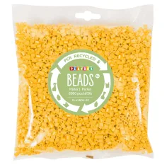 PlayBox: Pacchetto di 6000 perline MIDI da stirare da 5 mm in plastica riciclata di colore giallo