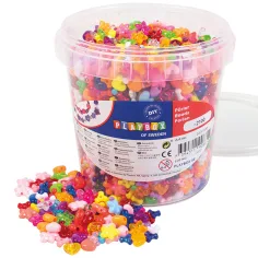 PlayBox: Perline colorate in plastica da infilare 8-13 mm 2100 pezzi