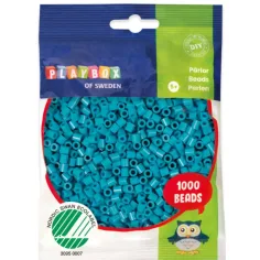 PlayBox: perline da stirare MIDI da 5mm in colore turchese da 1000 pezzi