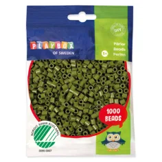 PlayBox: perline da stirare MIDI da 5mm in colore verde oliva da 1000 pezzi