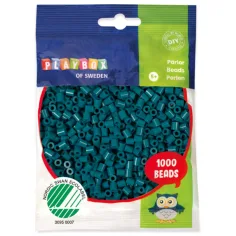 PlayBox: perline da stirare MIDI da 5 mm in colore turchese scuro da 1000 pezzi