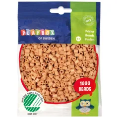 PlayBox: perline MIDI da 5mm da stirare in colore beige chiaro da 1000 pezzi