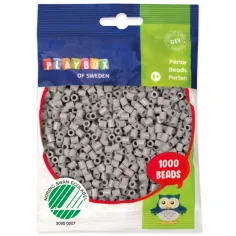 PlayBox: perline da stirare MIDI da 5mm in colore grigio chiaro da 1000 pezzi