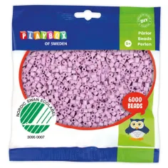 PlayBox: perline MIDI termoadesive da 5mm in colore lilla pastello da 6000 pezzi