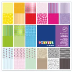PlayBox: Set di carta colorata e decorativa con motivi da 30 pezzi