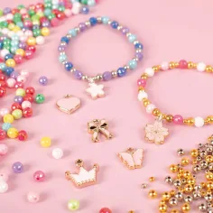 PlayBox: Set di perline per bracciali Charm con ciondoli 500 pezzi immagine 4