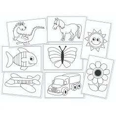 PlayBox: Set di schede da ricamo colorabili da 48 pezzi