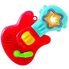 Playgo: Chitarra elettrica per bebè rockstar con luci e suoni immagine 2