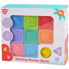 Playgo: Blocchi da costruzione morbidi arcobaleno