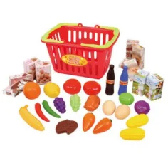Playgo: Set di alimenti nel carrello della spesa immagine 2
