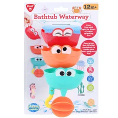 Playgo: Set di giochi da bagno con facce divertenti da 3 pezzi