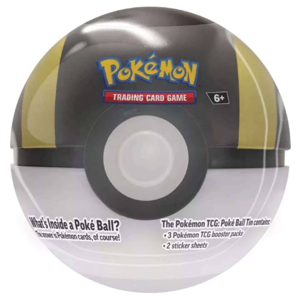 Pokémon TCG 2024 Poké Ball Tin – Scatola di metallo a forma di Pokéball con 3 booster in diverse varianti immagine 2