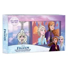 Portafoglio Frozen con portachiavi in confezione regalo