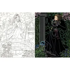 Principesse nascoste - Libro da colorare con pagine da grattare e colorare immagine 3