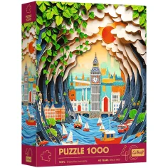 Puzzle 1000 pezzi edizione del 40° anniversario con effetto 3D di Londra - Trefl