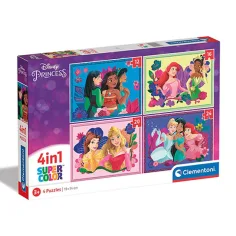 Puzzle 4 in 1 delle principesse Disney - Clementoni