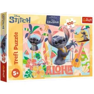Puzzle da 100 pezzi "Le avventure di Stitch" - Trefl