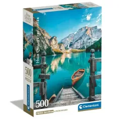 Puzzle da 500 pezzi Lago di Braies - Clementoni