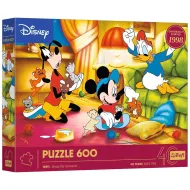 Puzzle da 600 pezzi "Avventure del gatto con Topolino e i suoi amici" - Trefl