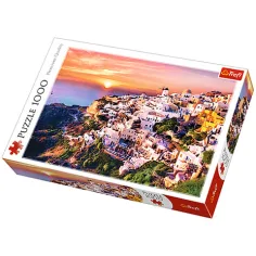 Puzzle del tramonto di Santorini da 1000 pezzi - Trefl