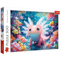Puzzle dell'Axolotl Sorridente da 500 pezzi - Trefl