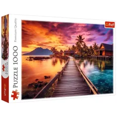 Puzzle dell'isola paradisiaca da 1000 pezzi – Trefl immagine 1