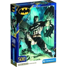 Puzzle di 500 pezzi DC Comics Batman sotto la pioggia - Clementoni
