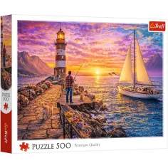 Puzzle faro al tramonto 500 pezzi - Trefl