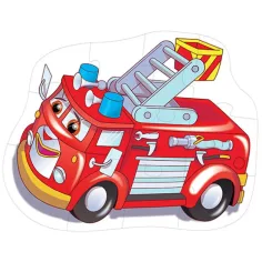 Puzzle gigante per pavimento camion dei pompieri 12 pezzi immagine 2