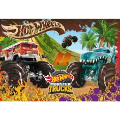 Puzzle Hot Wheels Monster trucks 60 pezzi 50x35cm - Lisciani immagine 2