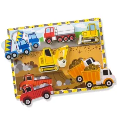 Puzzle di forme in legno spesso con camion 6 pezzi - Melissa & Doug