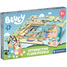 Puzzle interattivo da pavimento 24 pezzi Bluey e amici - Clementoni