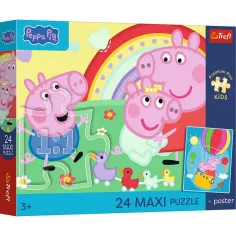 Puzzle Maxi 24 pezzi Peppa Pig - Trefl immagine 1