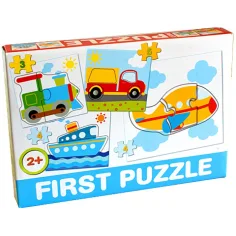 Puzzle per Bambini con Veicoli - D-Toys