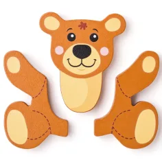Puzzle per bambole in legno da 4 pezzi - Woodyland immagine 3