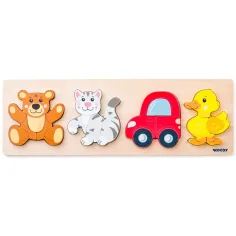 Puzzle per bambole in legno da 4 pezzi - Woodyland