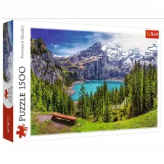 Puzzle premium da 1500 pezzi del Lago Oeschinen, Alpi, Svizzera - Trefl