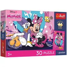 Puzzle premium da 30 pezzi di Minnie Mouse e amici - Trefl immagine 1