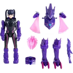 Quantum Heroes: Azione figura Dinoster Trina con armatura viola 20 cm immagine 2