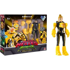 Quantum Heroes: Dinoster Delby figura d'azione con armatura gialla 20 cm