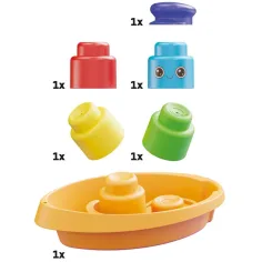 Quercetti: Barca da bagno Momy con cubetti morbidi immagine 2