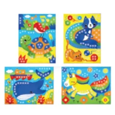 Quercetti: Fanta Color Cards Animali set di gioco creativo con puntini immagine 2