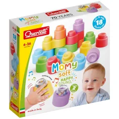 Quercetti: Momy Soft set di blocchi morbidi sonori da 18 pezzi