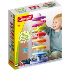 Quercetti: Torre a spirale per biglie, set da 10 pezzi