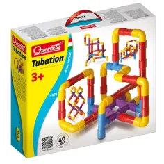 Quercetti: Set di gioco per costruire tubi Tubation da 40 pezzi