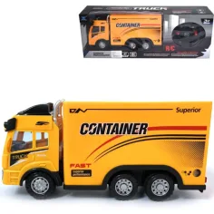 RC Camion trasportatore di container con effetti luminosi 27MHz scala 1/14